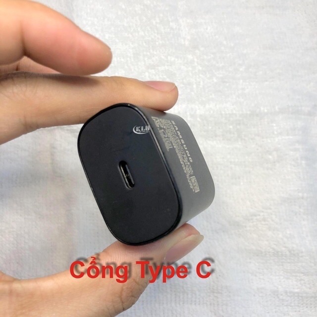 Cốc Sạc Củ Sạc Samsung Note10 Type C To TypeC Zin Sạc Nhanh 25w Sử dụng Cho Dòng Note 8/9/10 S8/9/10/S10P /S7e/S10/S10+