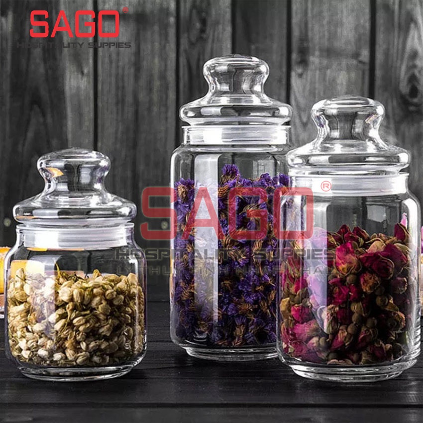 Hũ Thủy Tinh Ocean Pop Jar Glass Lid Nắp Thủy Tinh Cao Cấp | Nhiều Dung Tích , Nhập khẩu Thái lan