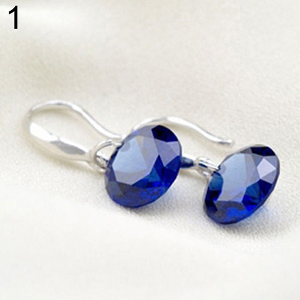 (MỚI) Bông tai mạ bạc đính đá thời trang