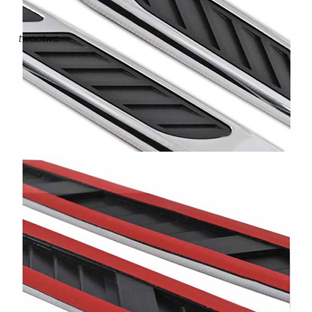 FENDER Bộ 2 Miếng Dán Trang Trí Xe Hơi Hình Cá Mập 3D Độc Đáo