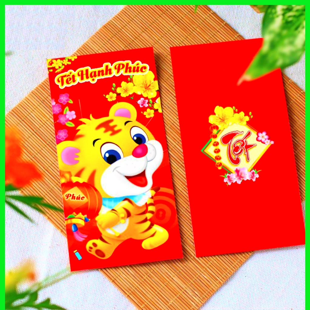 Mua Bao Lì Xì Tết 2022 Hoạt Hình Con Cọp Dễ Thương Thần Tài Tiền Đô ...