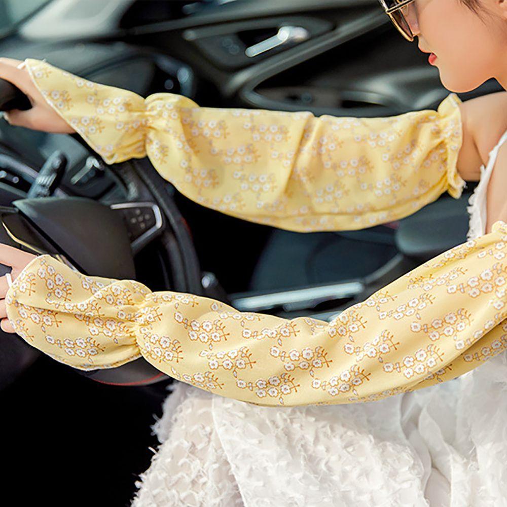 Găng Tay Chạy Bộ Dáng Dài Họa Tiết Hoa CLEOES Thanh Lịch Cho Nữ