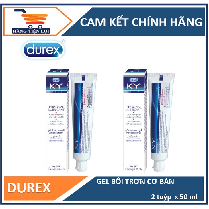 Bộ 2 Gel Bôi Trơn Durex K-Y Jelly 50g - Cam Kết chính hãng