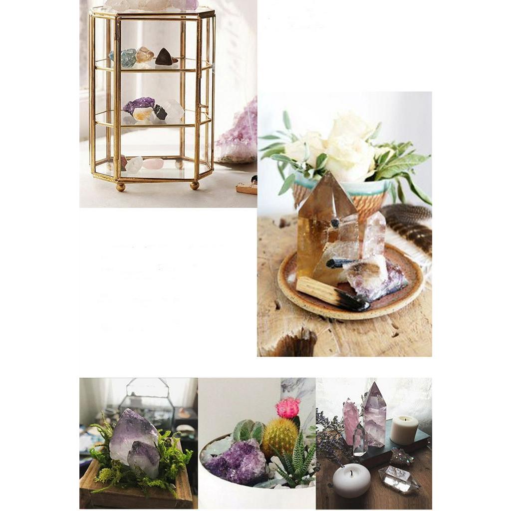 Đá Pha Lê Hồng Tự Nhiên Trang Trí Nhà Cửa Phong Cách Bắc Âu