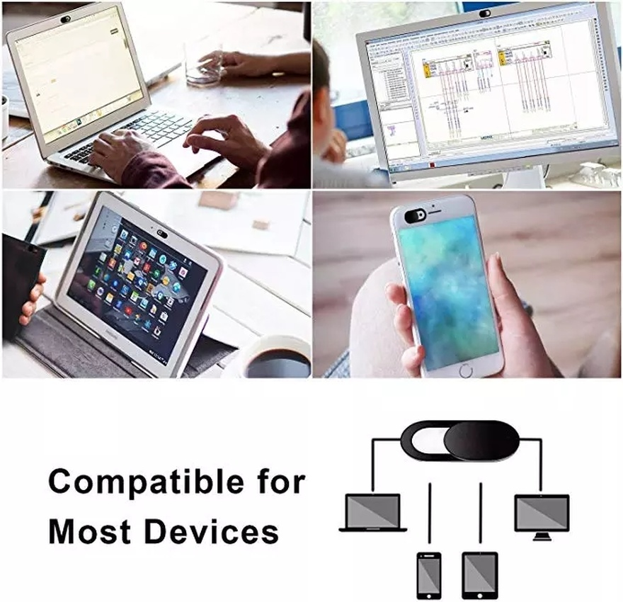 Miếng Dán Bảo Vệ Ống Kính Webcam Chống Nhìn Trộm Cho Ipad Web Laptop Pc Macbook Tablet Xiaomi