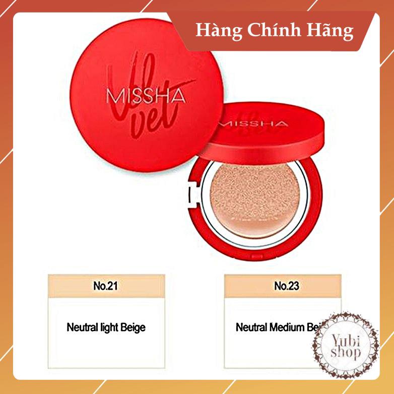 Phấn Nước Hàn Quốc Mỏng Mịn, Che Phủ Tốt, Lâu Trôi Missha Velvet Finish Cushion Spf50+ Pa+++ Chính Hãng - KM - CS | BigBuy360 - bigbuy360.vn