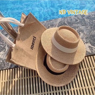 Mũ Cói Đi Biển Panama ( Có Dây Rút Điều Chỉnh Size)