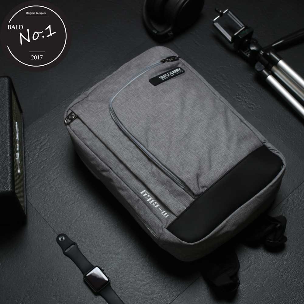 Balo Thời Trang Cao Cấp Simple Carry M – City Grey