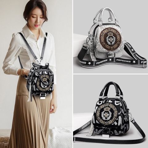 Ba Lô Đeo Chéo Đính Đá Phong Cách Phương Tây Thời Trang Cao Cấp 2022 Dành Cho Nữ