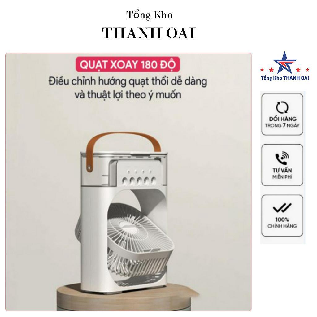 Quạt điều hòa hơi nước mini để bàn nhiều chức năng Quạt phun sương làm mát 3 chế độ tích hợp đèn led