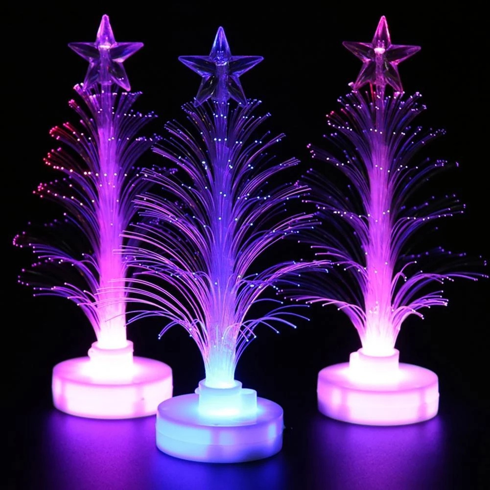 Đèn LED bằng sợi quang hình cây thông noel