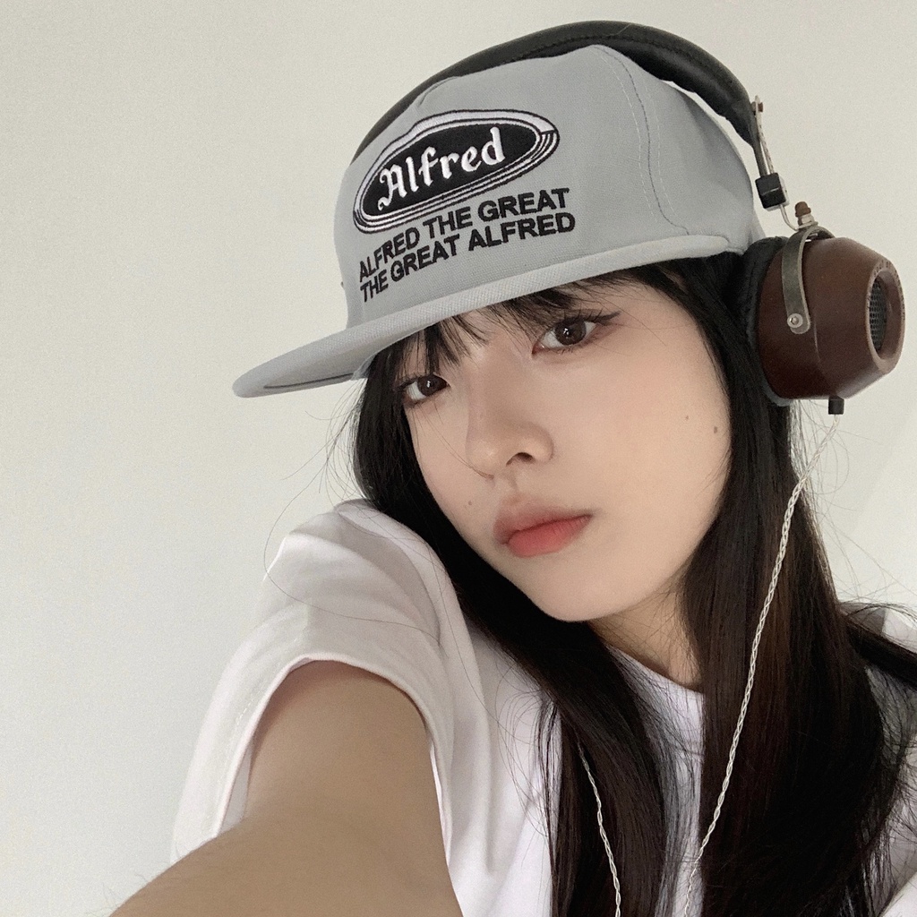 Mũ Lưỡi Trai Phẳng Vành Rộng Phong Cách Đường Phố Hàn Quốc Cá Tính Thời Trang Xuân Hè Cho Nữ