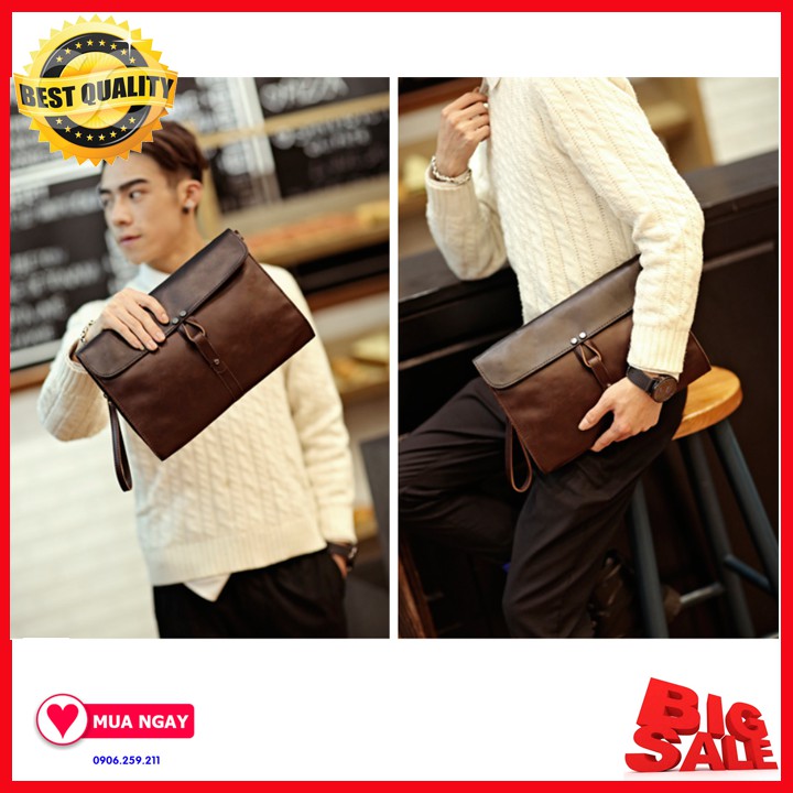 Túi da nam - Túi xách tay nam