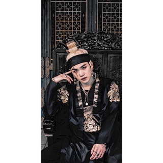 Postcard dán tường trang trí phòng ngủ tranh vẽ Suga BTS