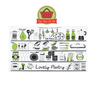 Giấy dán tường bếp hoạ tiết