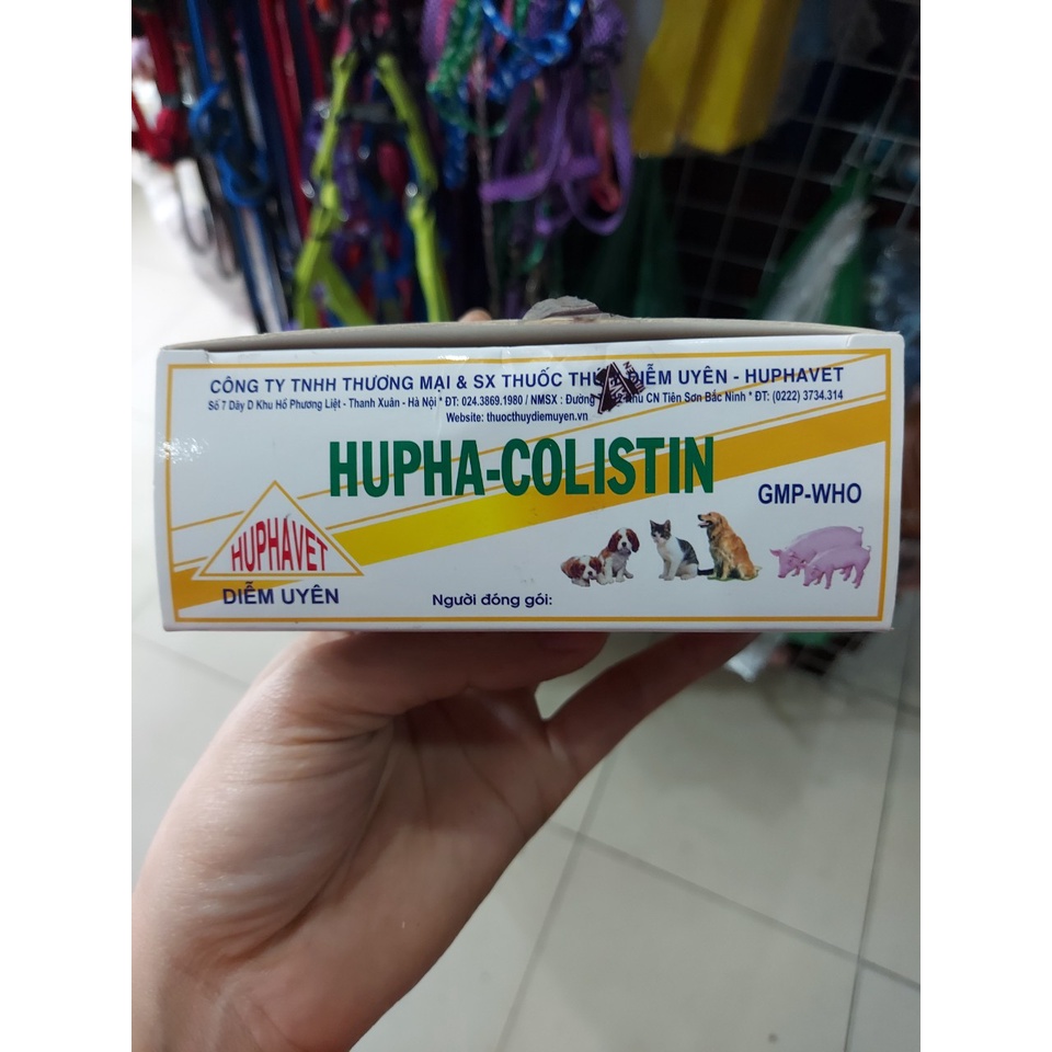 HUPHA - COLISTIN lọ 10ml dạng uống cho thú cưng
