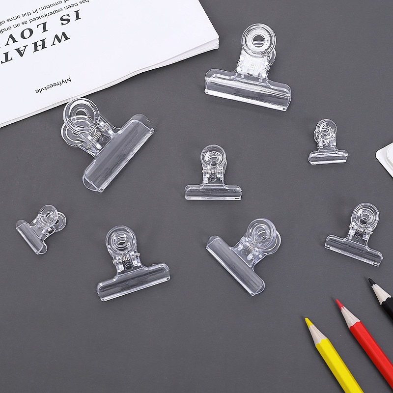 Kẹp giấy acrylic trong suốt thiết kế đơn giản tiện dụng