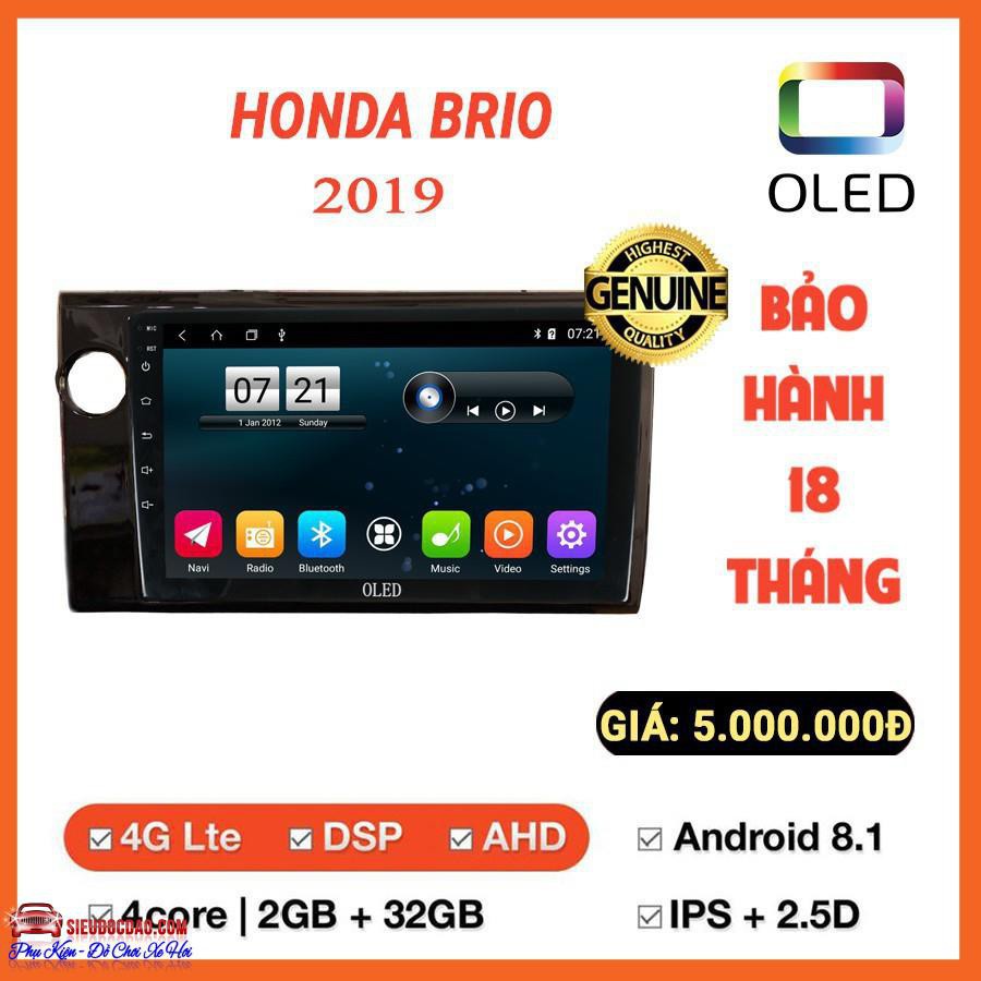 [ SALE ] [Rẻ số 1] Màn hình Android OLED C2 theo xe Honda Brio 2019 - 2020 .
