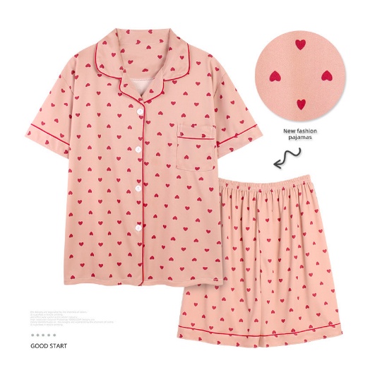 Đồ bộ nữ pijama mặc nhà, bộ ngủ dễ thương quần cộc áo cộc chất vải cotton mềm cho mùa hè