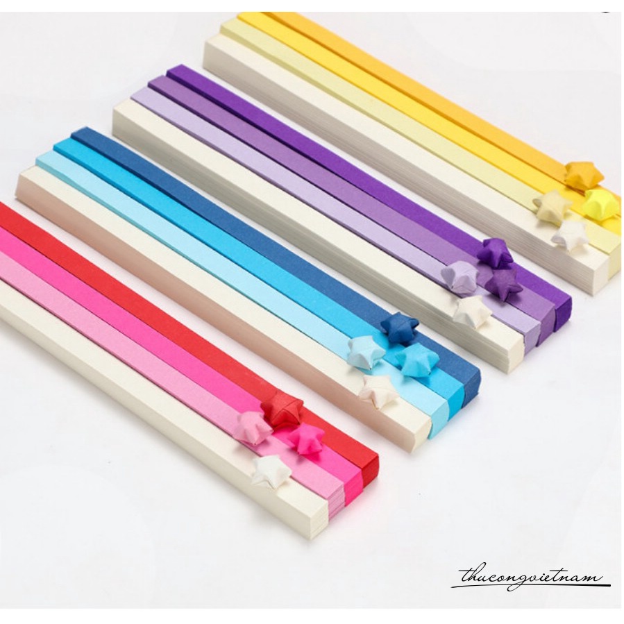 Giấy xếp sao nhiều màu 1*24cm