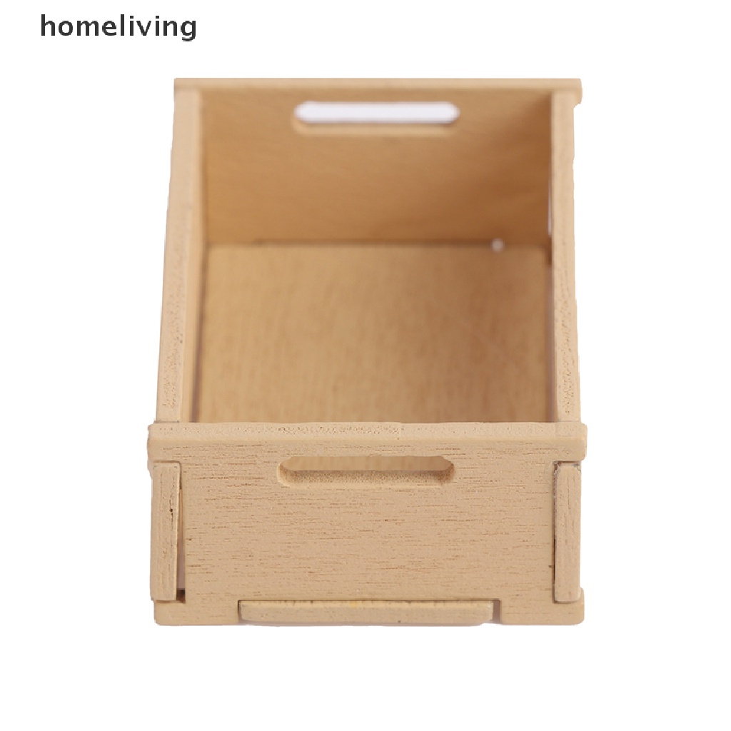 Bộ 3 Khung Trái Cây Mini Bằng Gỗ Tỉ Lệ 1: 12 Trang Trí Nhà Búp Bê