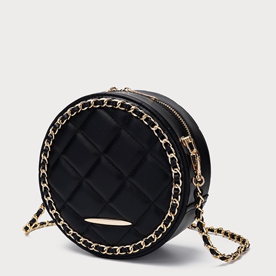 🌸Hàng Order🌸 Túi Xách Nữ CEEKAY Kiểu Dáng Tròn Họa Tiết Da Trần Quai Da Phối Xích Sang Chảnh Nữ Tính 🌸Hàng Quảng Châu