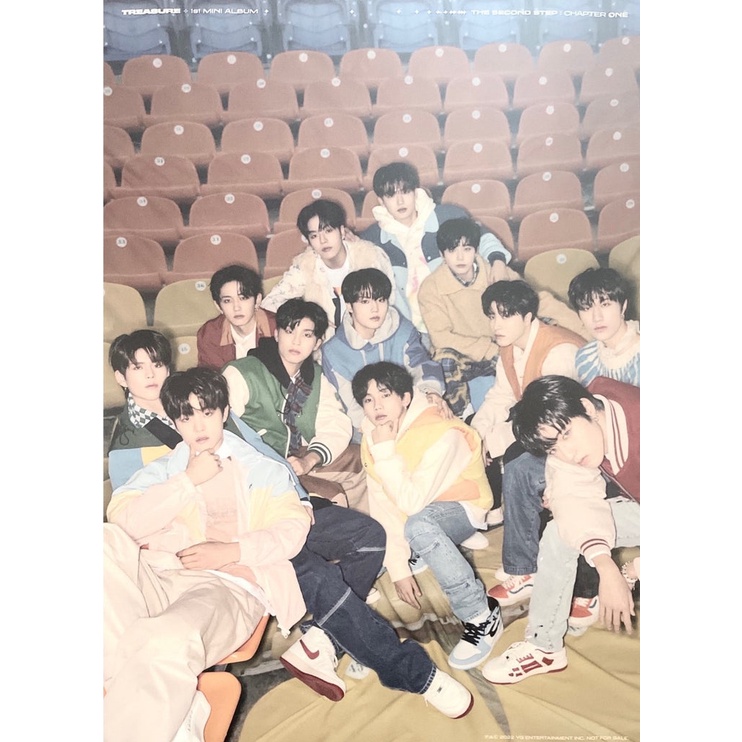 Có sẵn poster chính hãng nhóm Treasure - The first step : Chapter 1,2,3