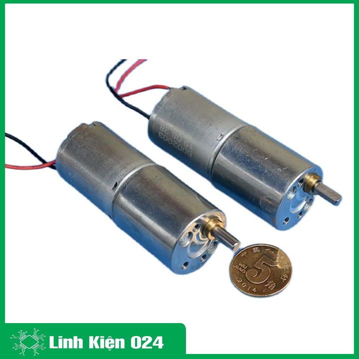 Động cơ giảm tốc ZGB-370 3.7-12VDC bánh răng kim loại tốc độ 34-45 Vòng/Phút