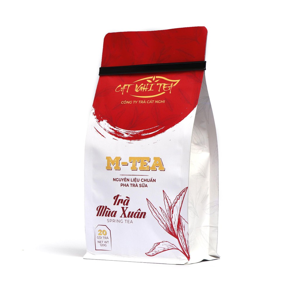 TRÀ MÙA XUÂN nguyên liệu pha trà sữa và trà trái cây CAT NGHI TEA – 120g (20 Túi Lọc x 6g)