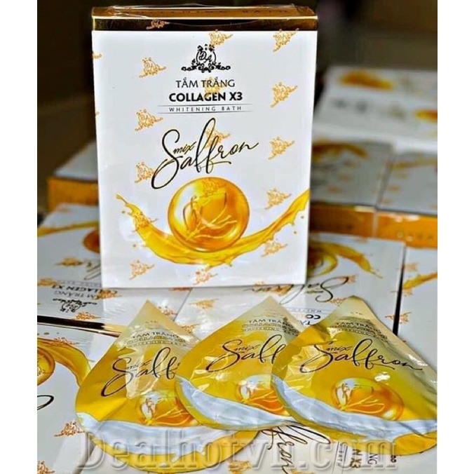 Tắm trắng Mix Saffron Collagen X3 Luxury