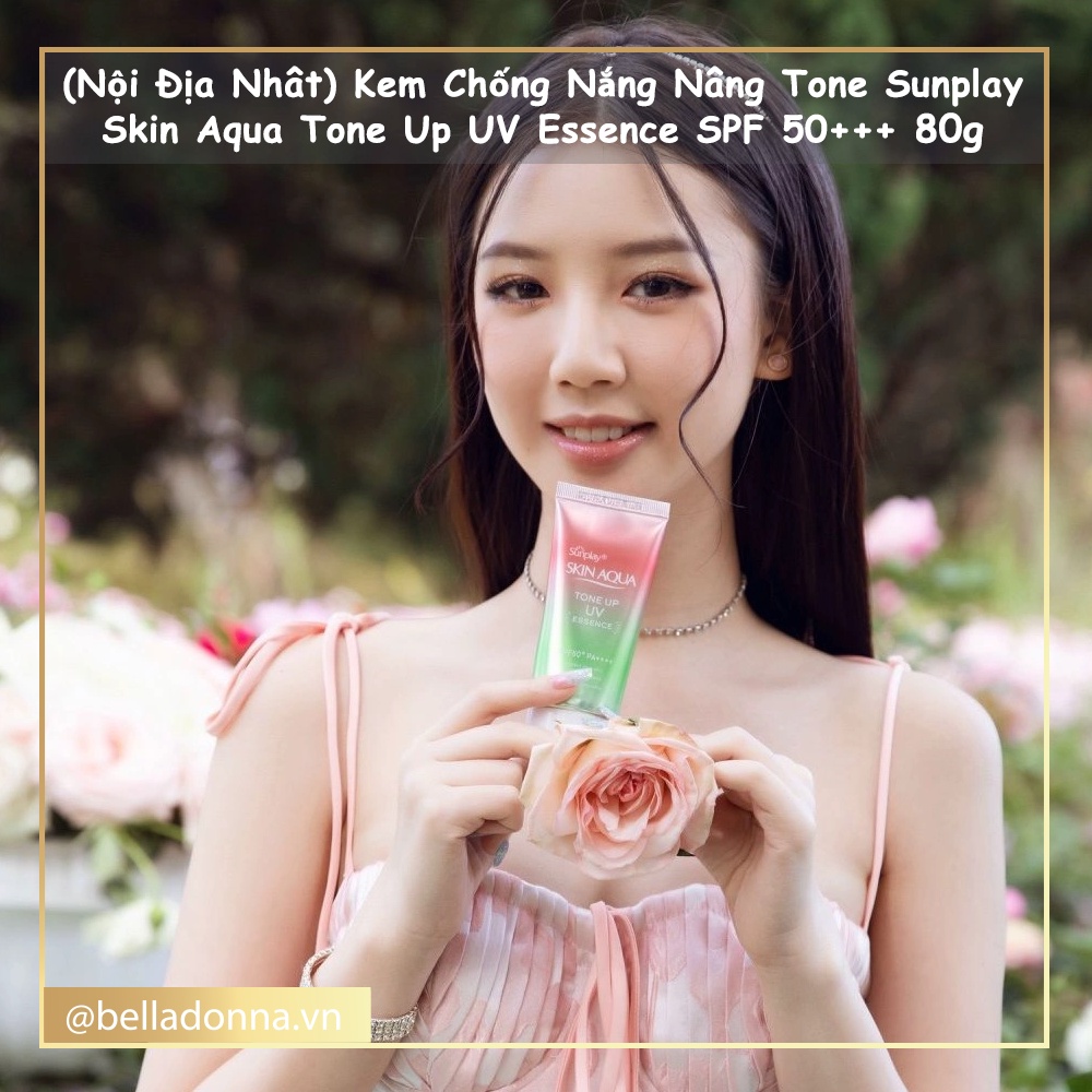 (Nội Địa Nhât) Kem Chống Nắng Nâng Tone Sunplay Skin Aqua Tone Up UV Essence SPF 50+++ 80g