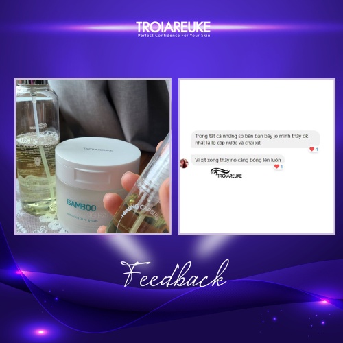 TROIAREUKE - Xit khoáng Troiareuke H+ Cocktail khắc phục các vấn đề của da