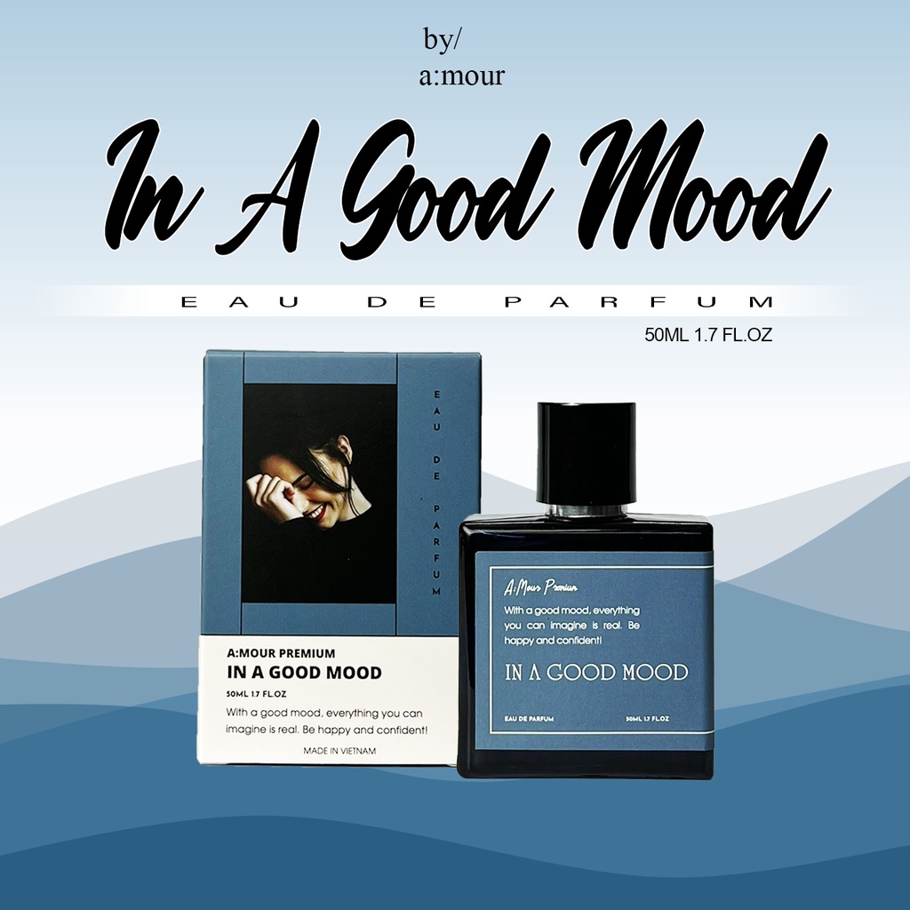 [Amour In A Good Mood] Nước Hoa Nữ Nguyên Liệu Nhập Pháp Hương Dịu Dàng, Thanh Lịch 50ml - Dạng Xịt