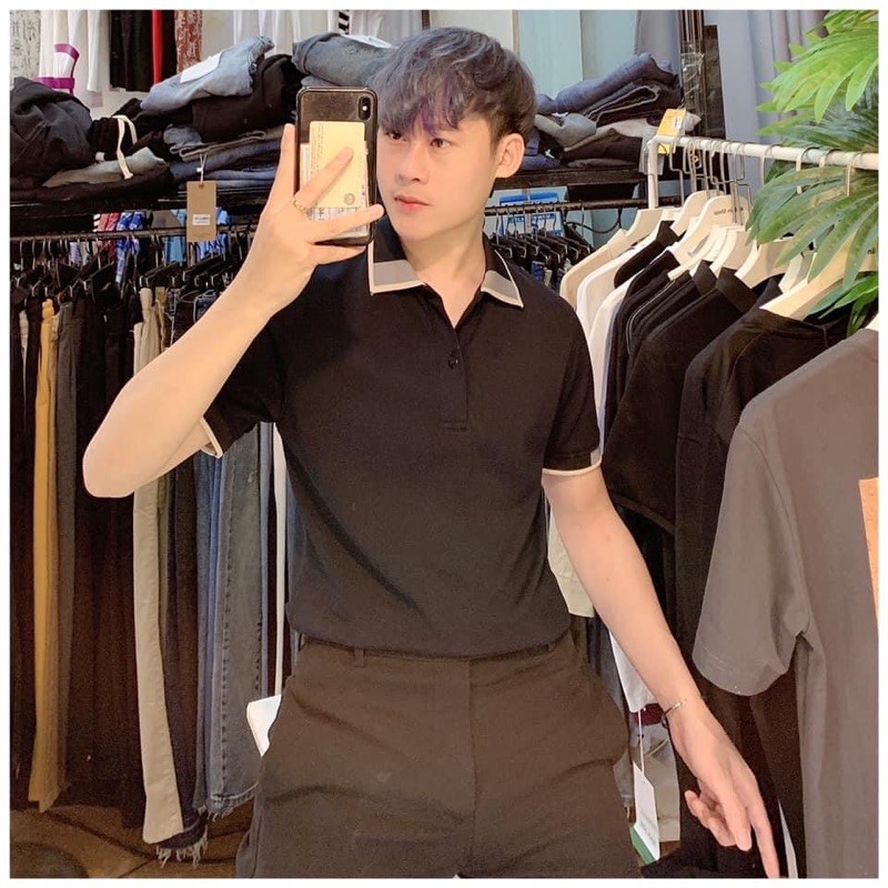 Áo Polo nam cổ bẻ phối vải cá sấu Cotton xuất xịn,chuẩn form,sang trọng-lịch lãm ELEGANt | BigBuy360 - bigbuy360.vn