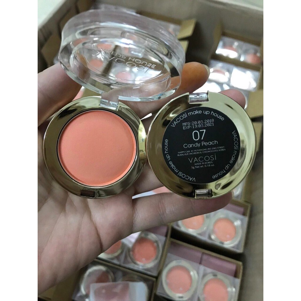 [Hàng Chính Hãng] Phấn Má Hồng Dạng Hộp Vacosi LOLIPOP BLUSH POWDER 5g