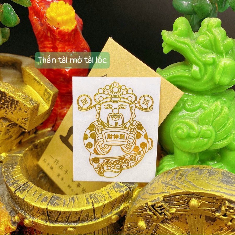 Miếng dán điện thoại tài lộc, may mắn, đẹp lung linh phù hợp các dòng máy