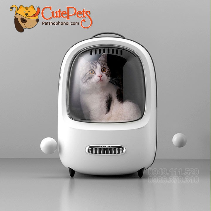 Balo cao cấp PETKIT Cat Carrier Backpack có đèn và quạt thông khí dành cho thú cưng - CutePets