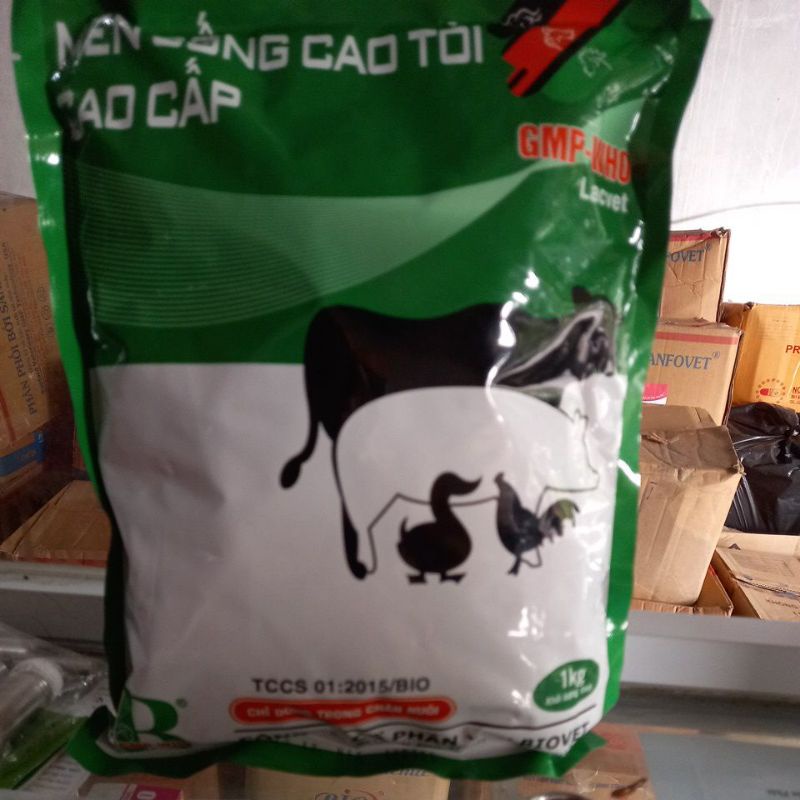 Men sống cao tỏi cho gia súc gia cầm 1kg