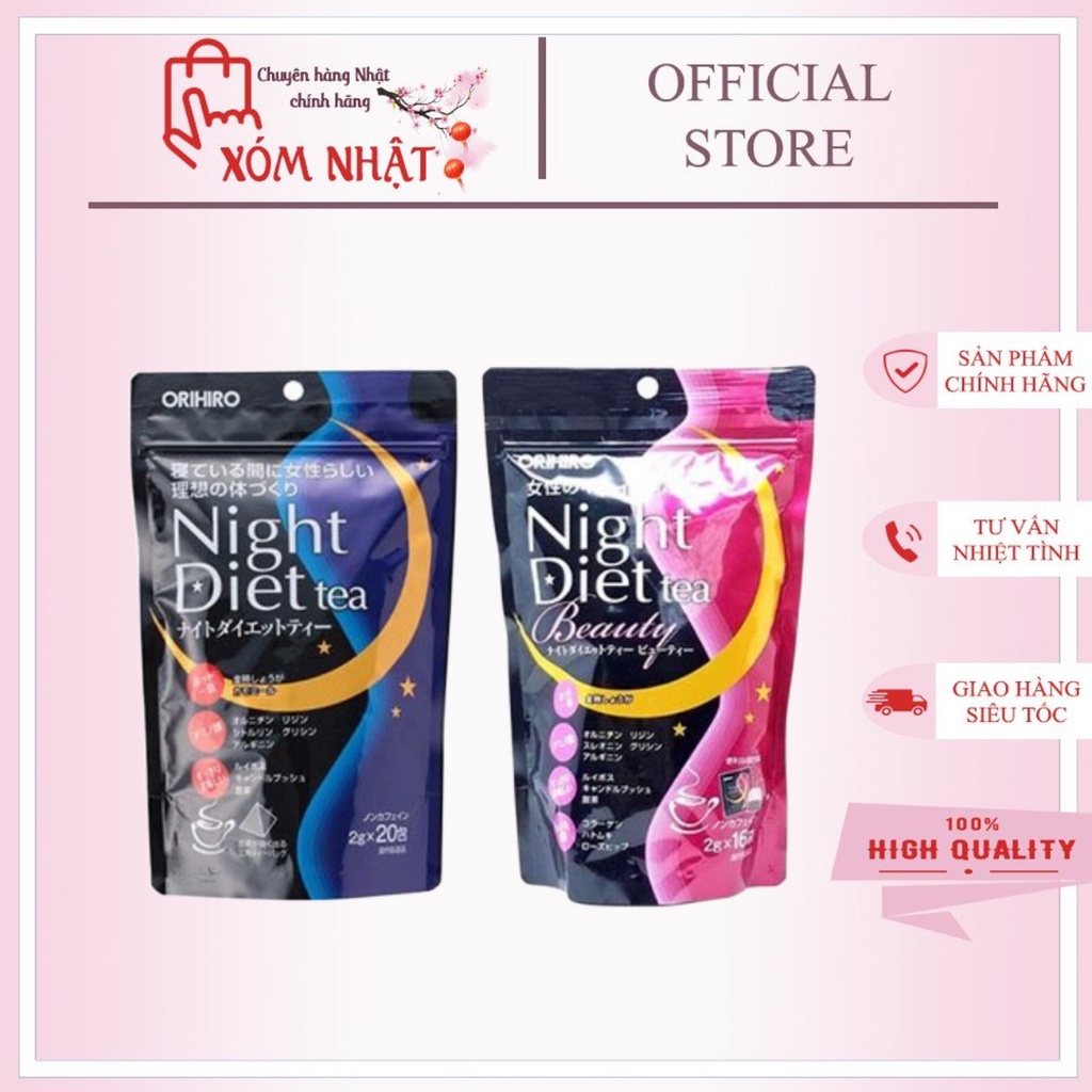 Trà Giảm Cân Night Diet Tea Orihiro Nhật Bản - Hàng Chính Hãng