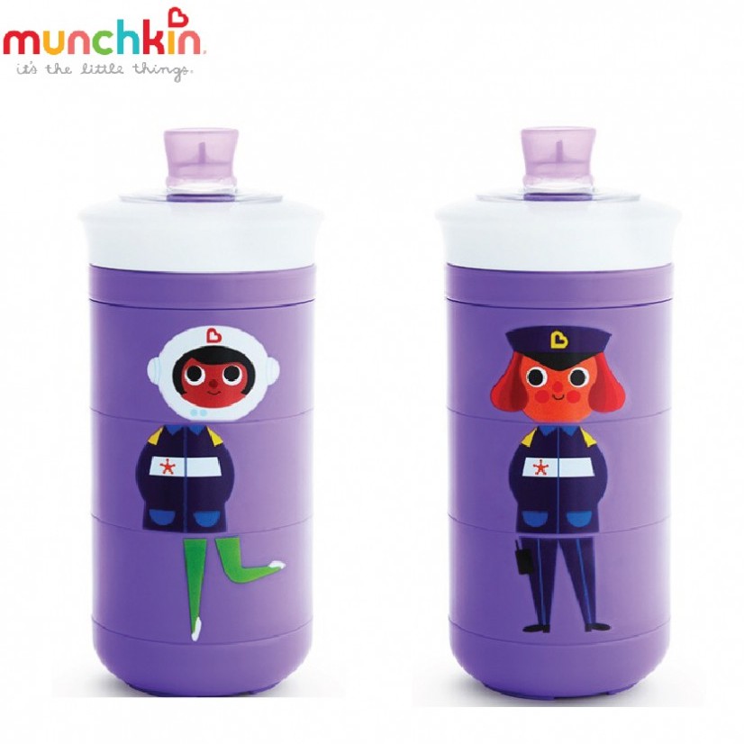 Cốc tập uống Munchkin ghép hình (Đầu hút: Silicone Thân cốc:nhựa PPUSA) 266ml