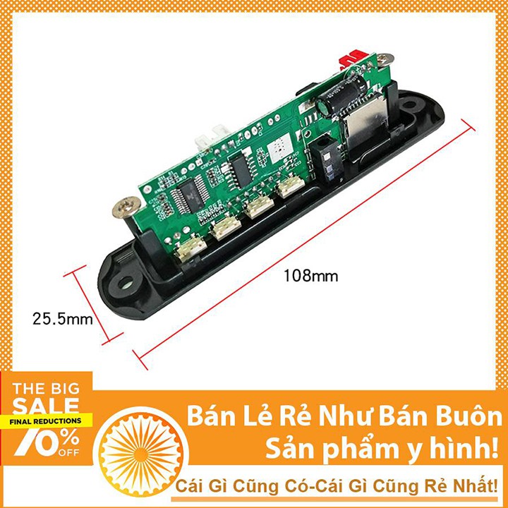 Mạch Thu Bluetooth MP3 , Mạch Giải Mã Bluetooth 12VDC