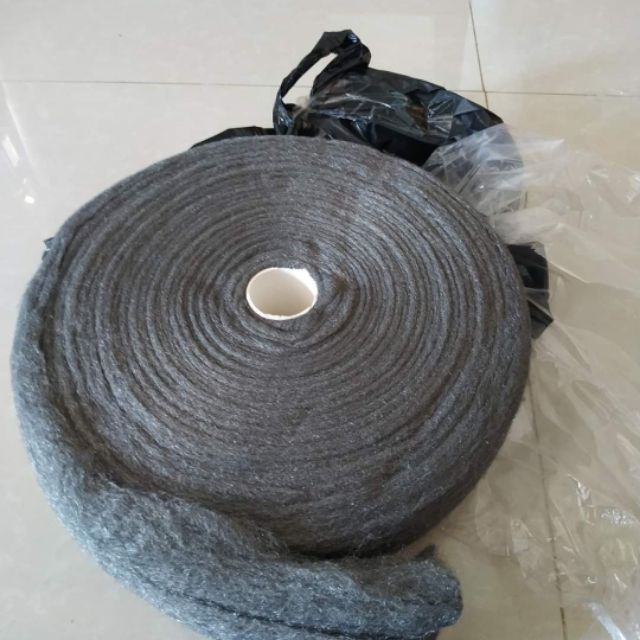 Steel wool bùi nhùi thép cắt 1m dày 5-6 lớp