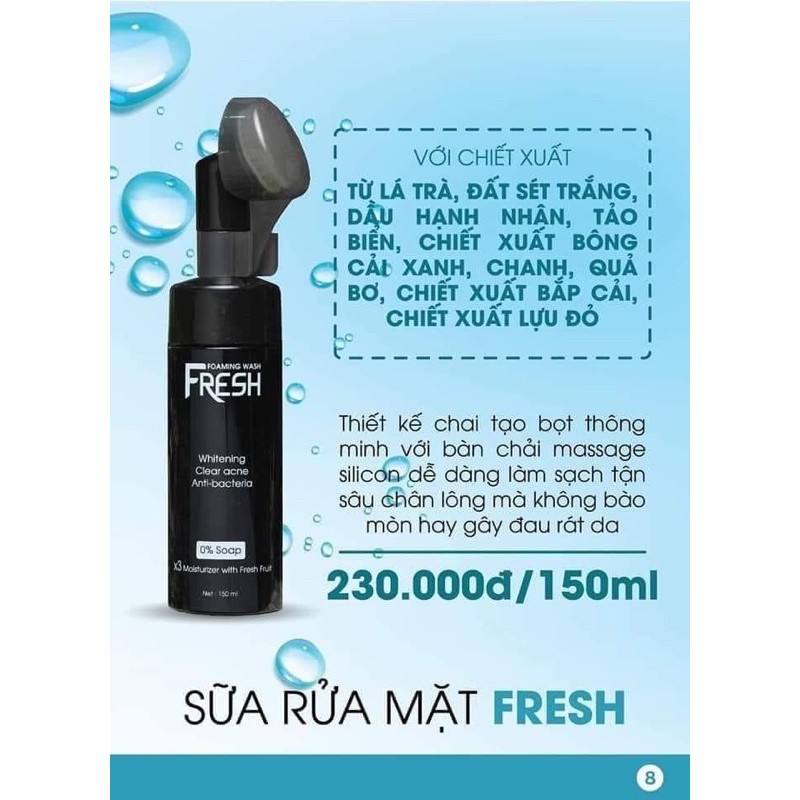 Sữa Rửa Mặt Fresh Dưỡng Ẩm, Trắng Mịn Không Gây Khô Da