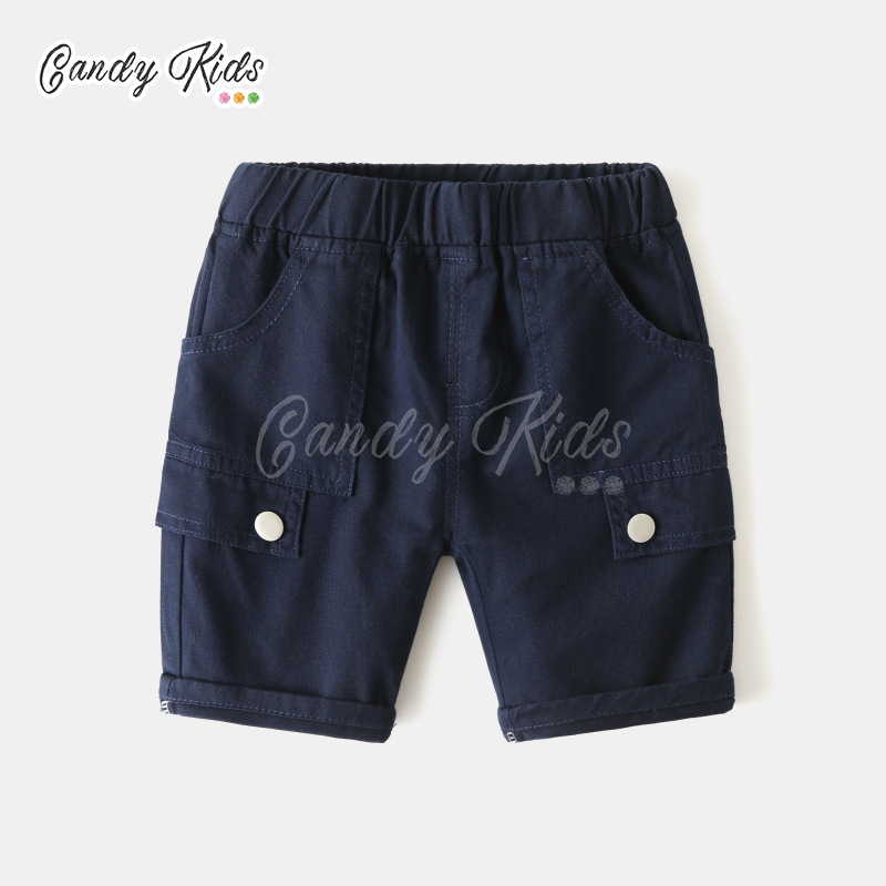 Quần Short Lưng Thun Thời Trang Cho Bé Trai 4-6 Tuổi