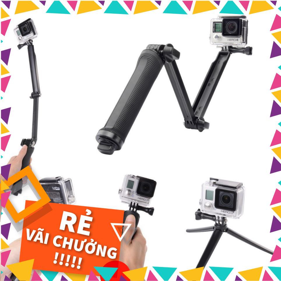 Gậy chụp ảnh đa chức năng cho máy ảnh hành trình GoPro ( gậy 3 khúc ) 3 ways