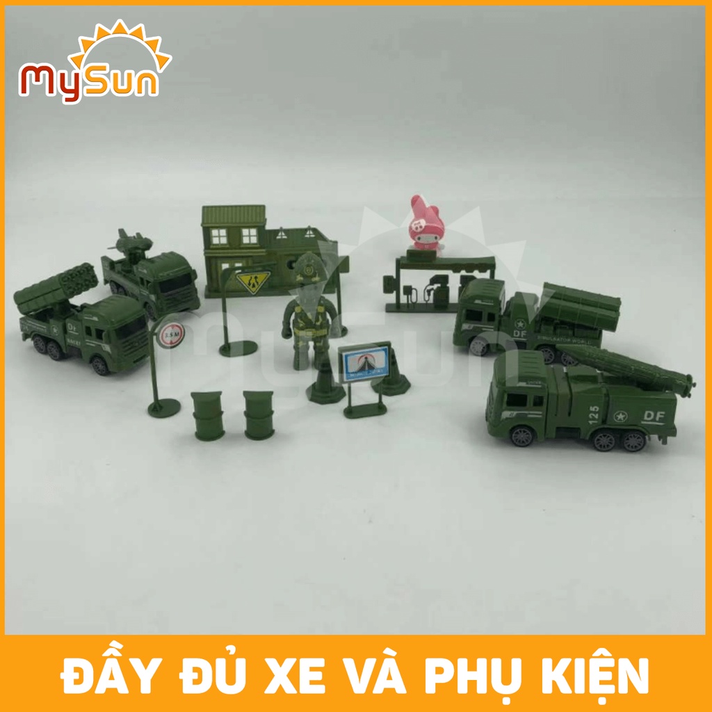 Mô hình xe quân đội đồ chơi quân sự cỡ lớn cho bé trai MySun