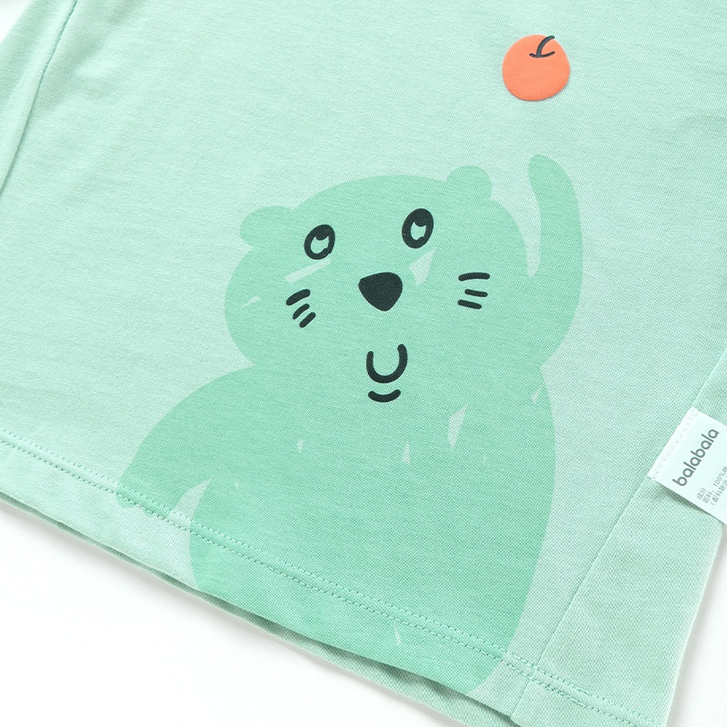 (0-3 tuổi) Áo phông dài tay bé trai hãng BALABALA 200321100101 mềm mịn, đáng yêu