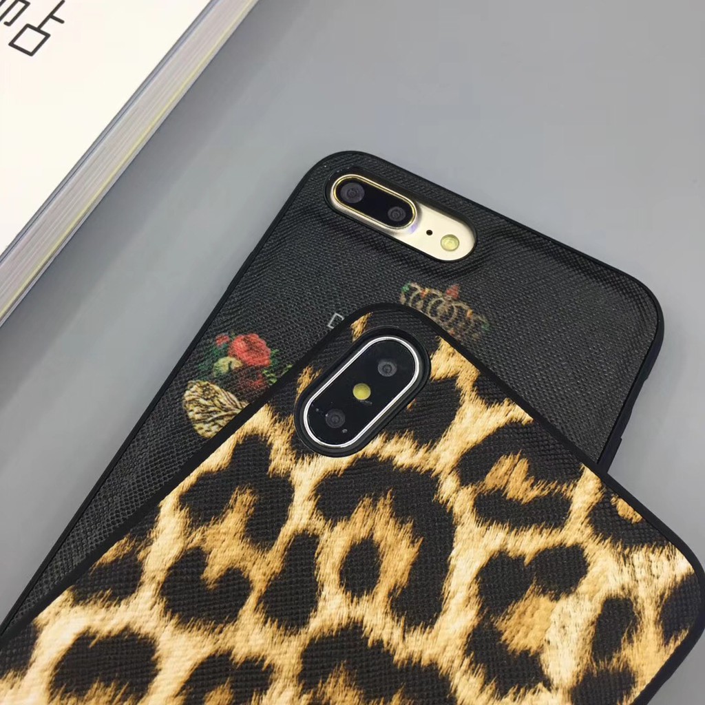 Ốp điện thoại bằng nhựa mềm phối da hình nhãn hiệu Dolce & Gabbana sang trọng cho iPhone 12 11.11pro.11promax.iphone 8 7 6 6S Plus X XS Max xr