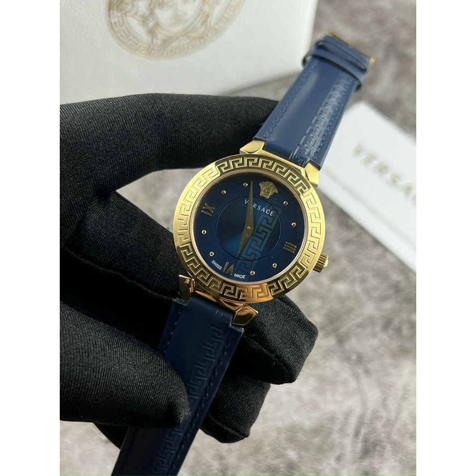 [Full Box] Đồng hồ Versace Daphnis Blue nữ cao cấp -Máy quazt-  36mm- Bảo hành 24 tháng | BigBuy360 - bigbuy360.vn