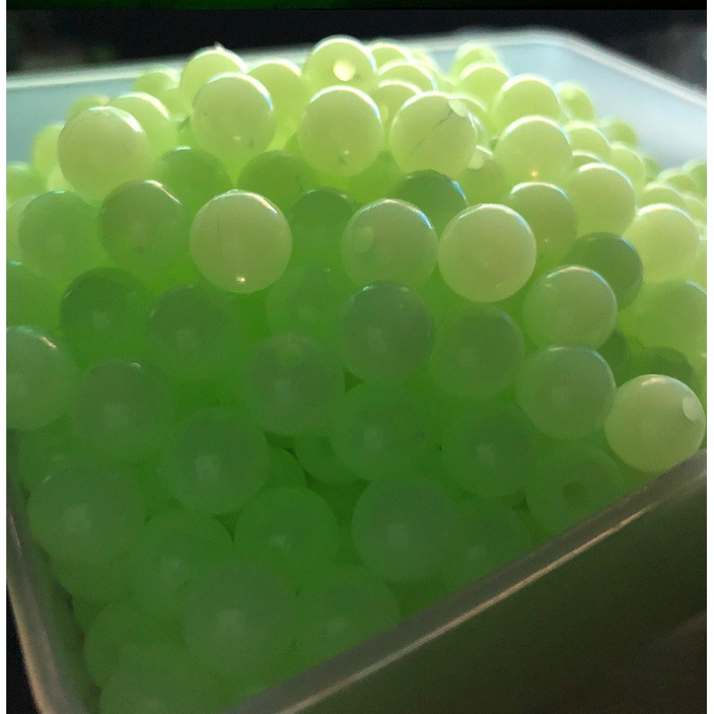 Chuỗi hạt acrylic dạ quang 4mm-16mm dùng làm trang sức thủ công